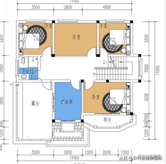 120平宅基也能建三層小洋樓，氣勢不遜色大別墅，大家看了都羨慕