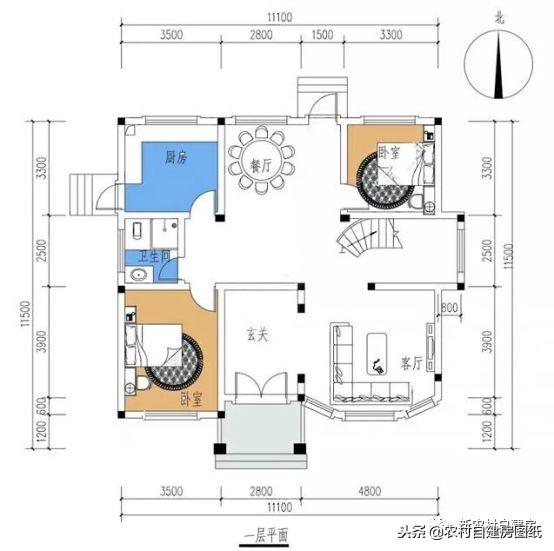 120平宅基也能建三層小洋樓，氣勢不遜色大別墅，大家看了都羨慕