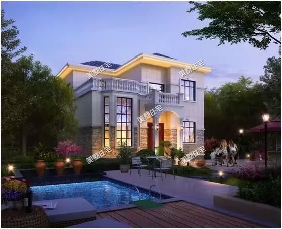 6套帶挑空客廳的簡(jiǎn)歐風(fēng)農(nóng)村別墅設(shè)計(jì)，建好就是村里地標(biāo)