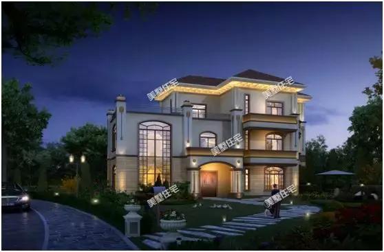 6套帶挑空客廳的簡(jiǎn)歐風(fēng)農(nóng)村別墅設(shè)計(jì)，建好就是村里地標(biāo)