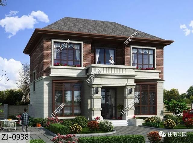 更時尚的農(nóng)村建房復古風，沉穩(wěn)優(yōu)雅二層別墅四世同堂都能住下！