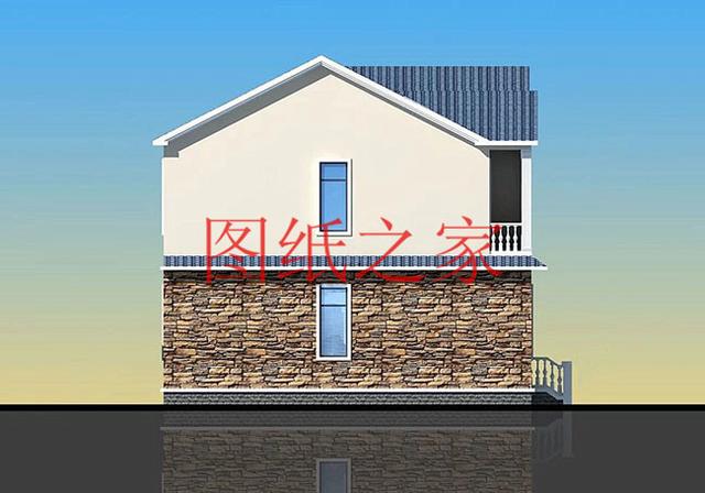 120平米二層別墅，12X10米戶型方正，喜歡就快點(diǎn)回家建房吧！