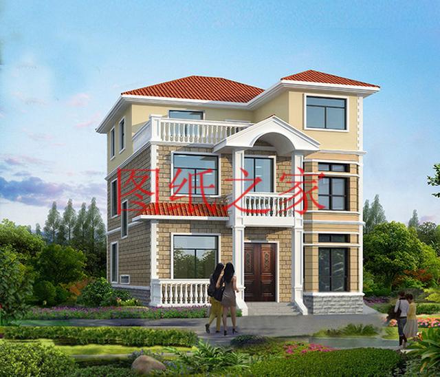 8X10米三層別墅只要20萬就能建好，小宅基地也能建成大氣別墅！