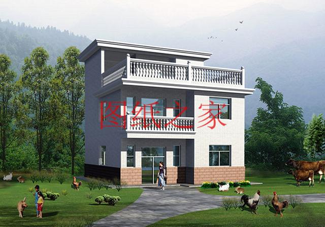 8X10米三層別墅只要20萬就能建好，小宅基地也能建成大氣別墅！