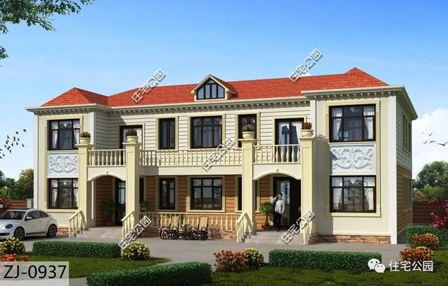 農(nóng)村兄弟建雙拼別墅，輪流孝敬父母，一家和和美美的！