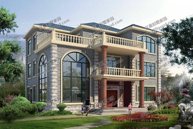 別墅建成之后比效果圖還好看！14.1X11.3米才40萬真是優(yōu)秀！