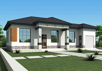 18萬農(nóng)村自建一層別墅設(shè)計圖，美觀大方，帶車庫