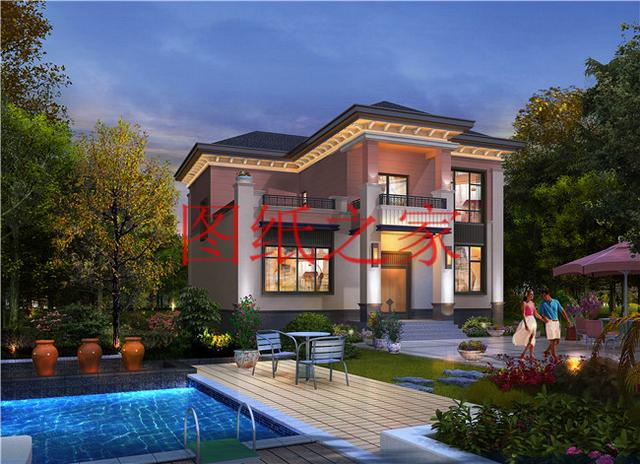 5套開間12米的二層別墅，戶型方正實用，人人都喜歡！