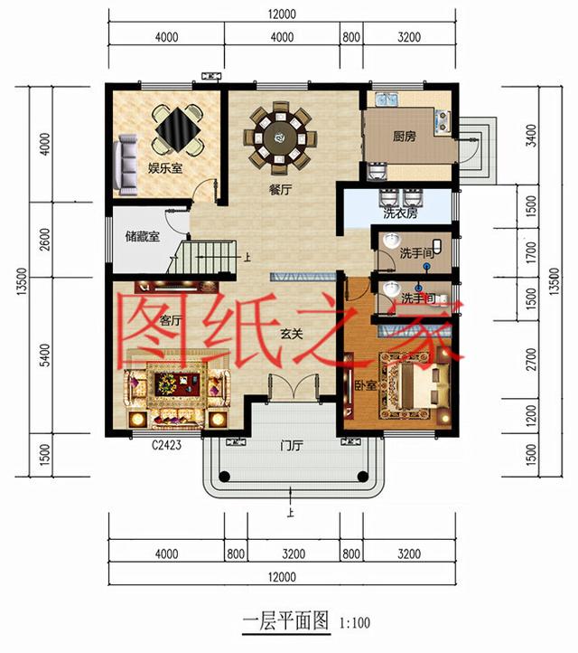 5套開間12米的二層別墅，戶型方正實用，人人都喜歡！