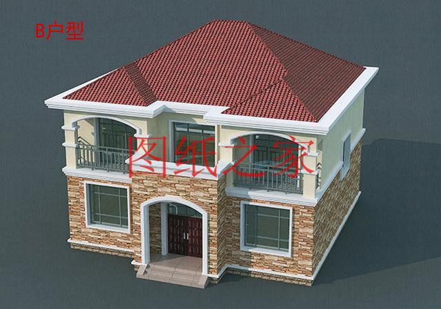 5套開間12米的二層別墅，戶型方正實用，人人都喜歡！