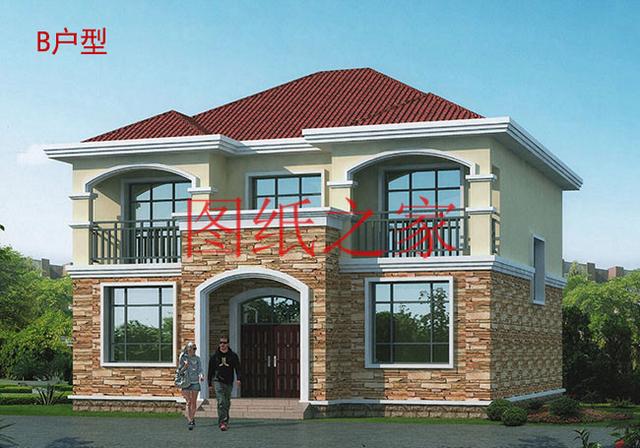 5套開間12米的二層別墅，戶型方正實用，人人都喜歡！