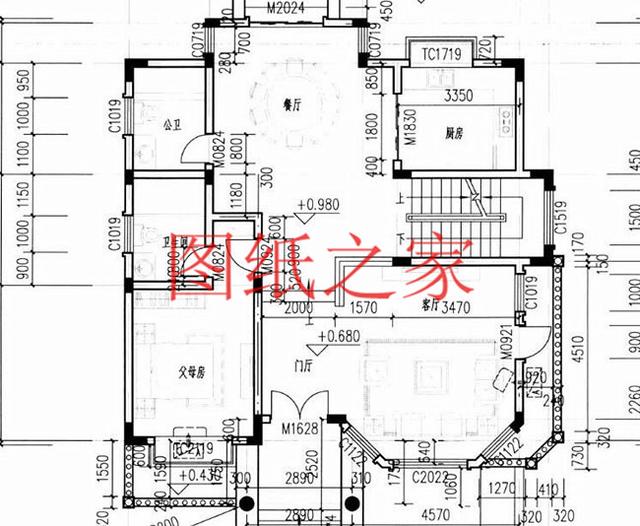 136平米三層別墅，12米X12米方正戶型，一大家子都能住在一起！