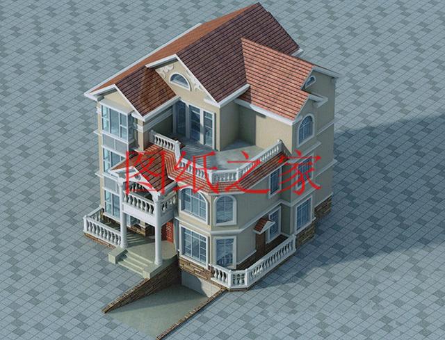 136平米三層別墅，12米X12米方正戶型，一大家子都能住在一起！