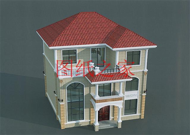 12X10米三層別墅，只要35萬就能建好，實用又有面子！