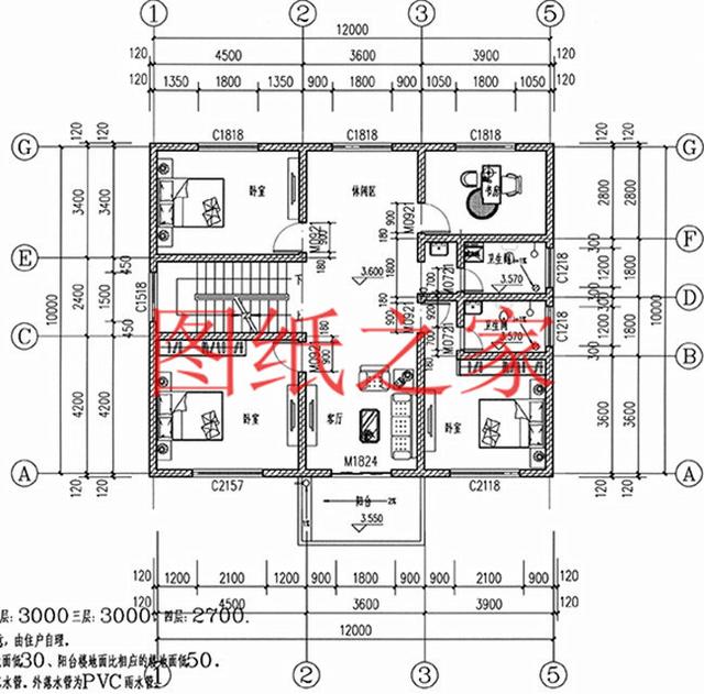 12X10米三層別墅，只要35萬就能建好，實用又有面子！