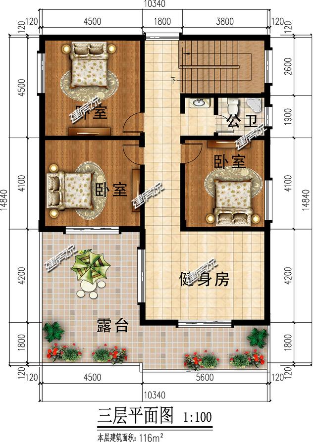 三層新中式農(nóng)村自建別墅，外型簡約莊重大方，很不錯(cuò)！