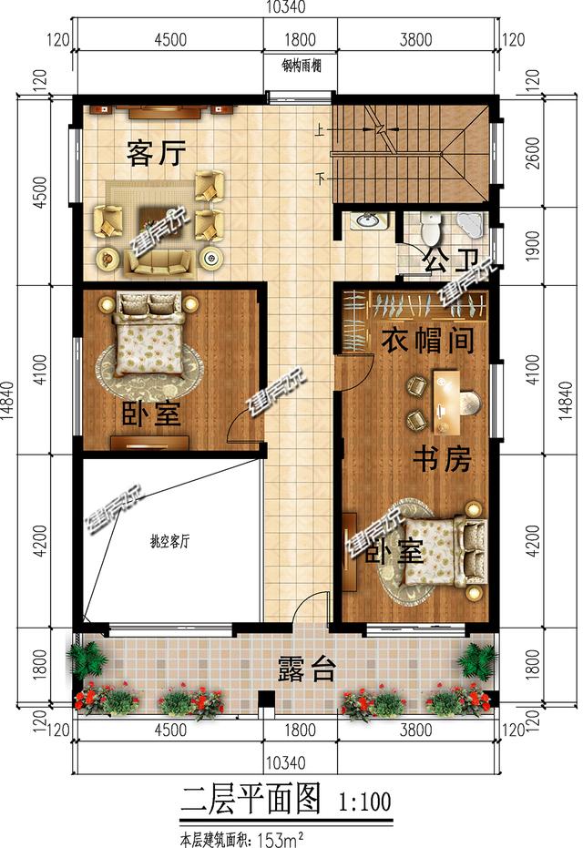 三層新中式農(nóng)村自建別墅，外型簡約莊重大方，很不錯(cuò)！