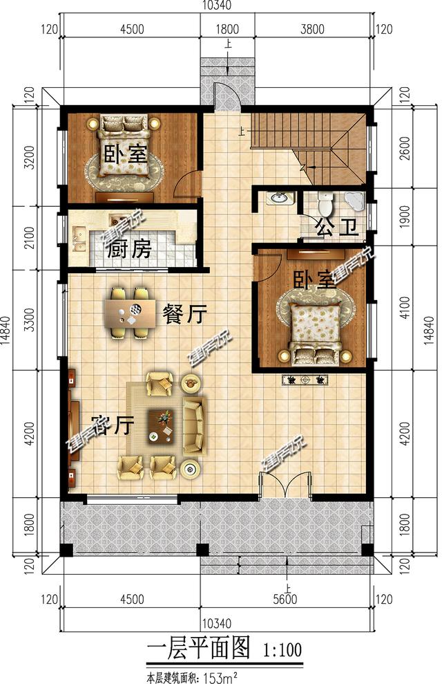 三層新中式農(nóng)村自建別墅，外型簡約莊重大方，很不錯(cuò)！