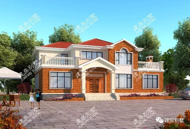 開(kāi)間18.4米的兩層自建別墅設(shè)計(jì)圖，還有傳統(tǒng)灶房，老人年輕人都喜歡