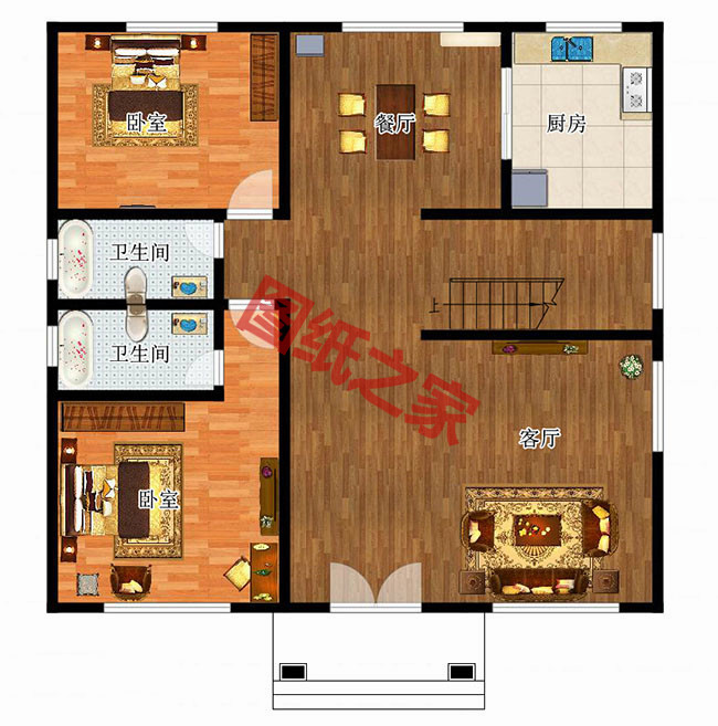 農(nóng)村自建20萬二層小樓圖，看著舒心，住著舒服！