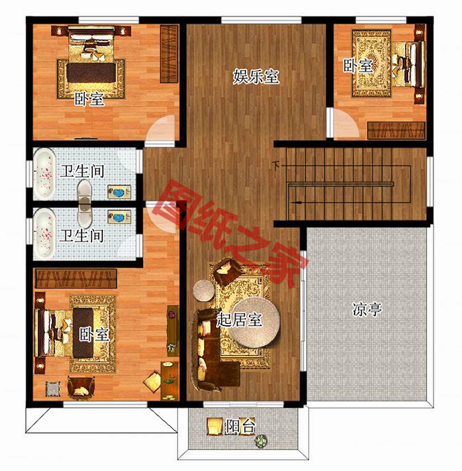 農(nóng)村自建20萬二層小樓圖，看著舒心，住著舒服！