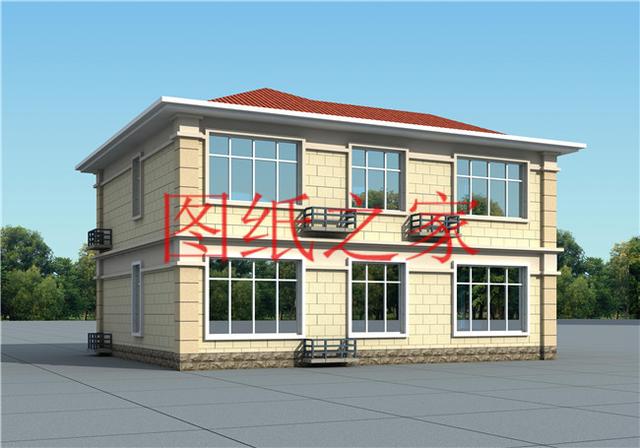 占地130平米左右的農(nóng)村二層別墅，造價只要25萬，經(jīng)濟又實惠！