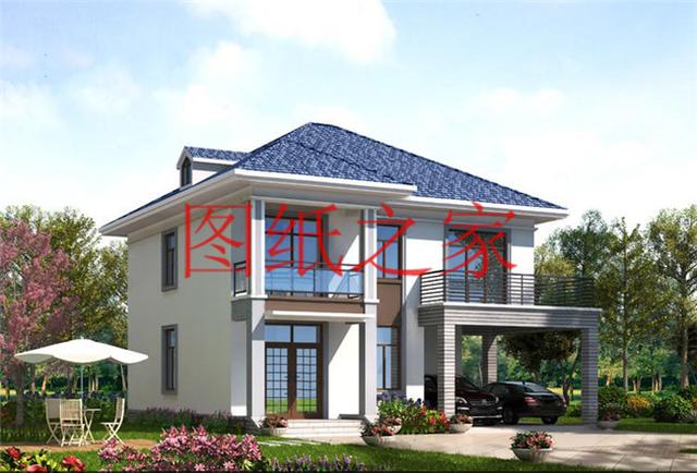 占地130平米左右的農(nóng)村二層別墅，造價只要25萬，經(jīng)濟又實惠！