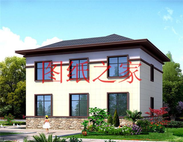 占地130平米左右的農(nóng)村二層別墅，造價只要25萬，經(jīng)濟又實惠！