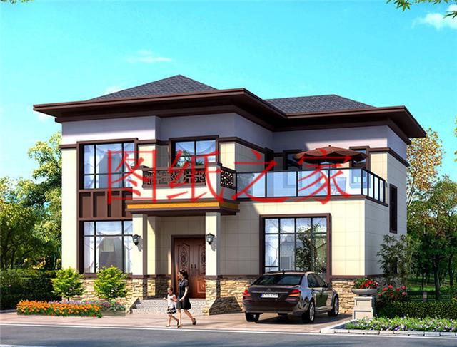 占地130平米左右的農(nóng)村二層別墅，造價只要25萬，經(jīng)濟又實惠！