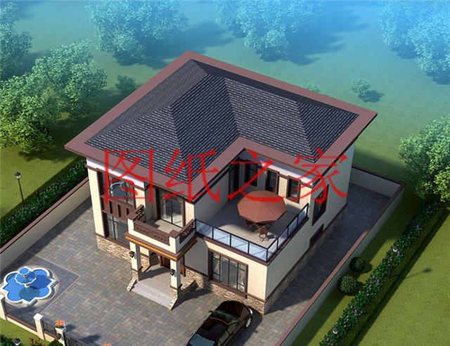 占地130平米左右的農(nóng)村二層別墅，造價只要25萬，經(jīng)濟又實惠！