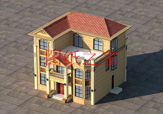 12X12米農(nóng)村三層別墅，經(jīng)典大氣又實用，這樣的設(shè)計你喜歡嗎？