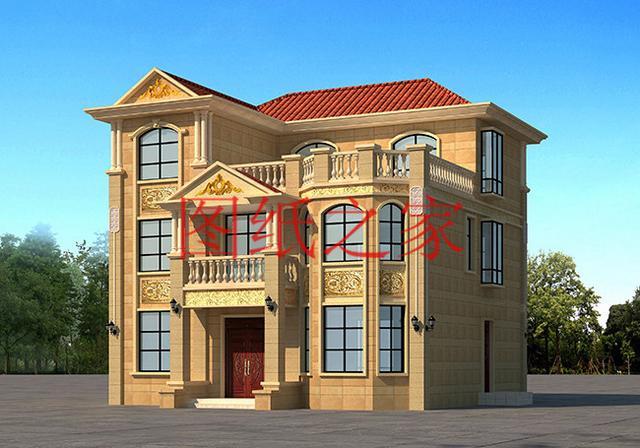 12X12米農(nóng)村三層別墅，經(jīng)典大氣又實用，這樣的設(shè)計你喜歡嗎？