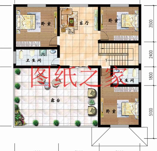 12X12米農(nóng)村三層別墅，經(jīng)典大氣又實用，這樣的設(shè)計你喜歡嗎？