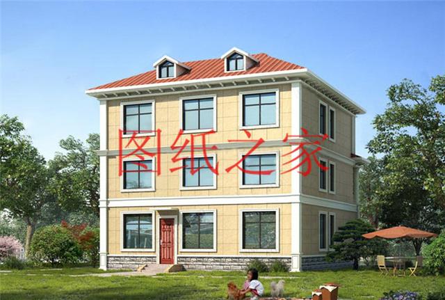 120平米的農(nóng)村三層別墅，造價30萬左右，喜歡就帶回家建房吧！