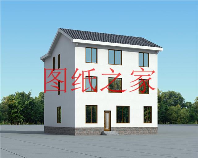 120平米的農(nóng)村三層別墅，造價30萬左右，喜歡就帶回家建房吧！