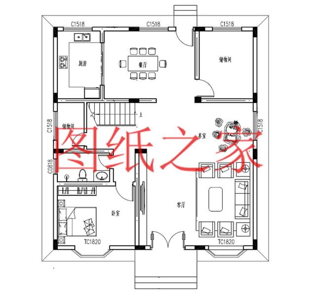 120平米的農(nóng)村三層別墅，造價30萬左右，喜歡就帶回家建房吧！