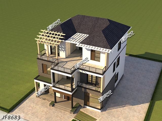 現(xiàn)代風(fēng)農(nóng)村自建小別墅，漂亮的不像實力派，非常受年輕人喜愛！