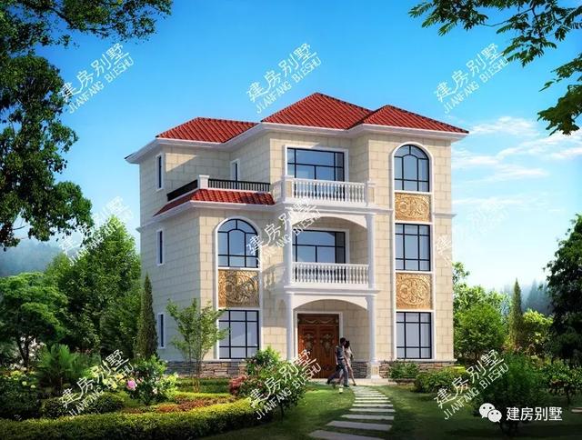 三棟面寬相對的農(nóng)村自建房設(shè)計，湖南建的最多，江西緊跟其后