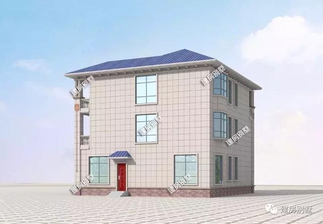 全村最美的歐式自建房，夜光下很美，村里首富家都比不過