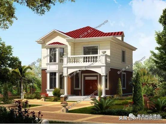 開間很小的二層別墅照樣能美翻天，28萬(wàn)建成主體！