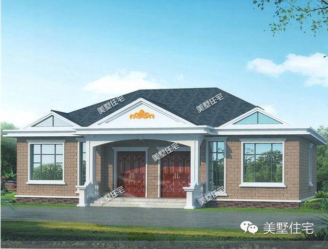 5套一層農(nóng)村自建別墅圖紙，11萬(wàn)建別墅，見(jiàn)過(guò)的都說(shuō)比樓房好