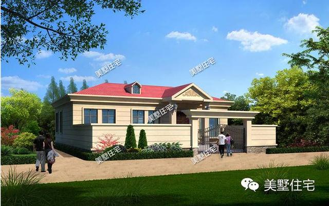 5套一層農(nóng)村自建別墅圖紙，11萬(wàn)建別墅，見(jiàn)過(guò)的都說(shuō)比樓房好