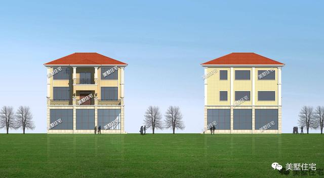 宅基地靠近馬路，不如在一層建個商鋪，不僅能賺錢還漂亮體面