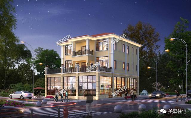 宅基地靠近馬路，不如在一層建個商鋪，不僅能賺錢還漂亮體面