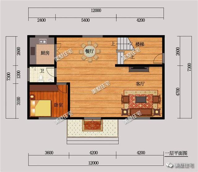 100平米左右的小戶型農(nóng)村自建房，美觀大方，造價(jià)低