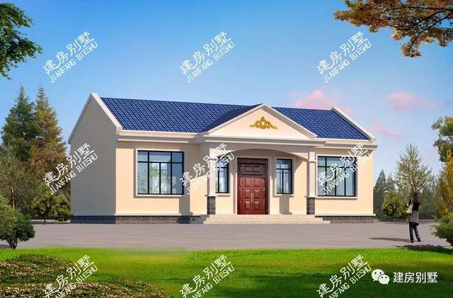 兩套一層自建房圖紙，分別建在南方和北方，第二棟建好15萬入住