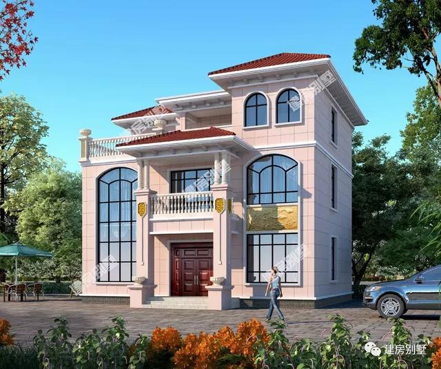 這兩套自建別墅戶型，廚房單獨(dú)建，外觀很相似，兩棟我都愛(ài)