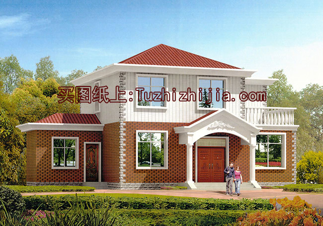 12x10米農(nóng)村建房圖紙，120平二層小洋樓設(shè)計(jì)圖