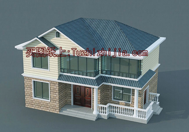 12x10米農(nóng)村建房圖紙，120平二層小洋樓設(shè)計(jì)圖