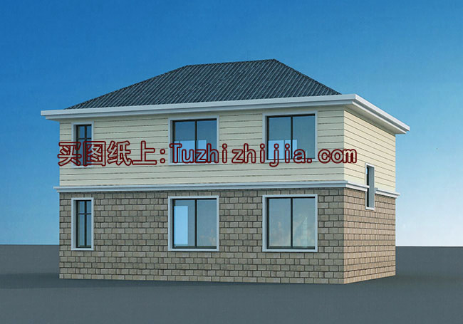 12x10米農(nóng)村建房圖紙，120平二層小洋樓設(shè)計(jì)圖